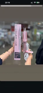 دستگاه فر کننده مو شیگلم سایز ۲۵ میلیمتر صورتی